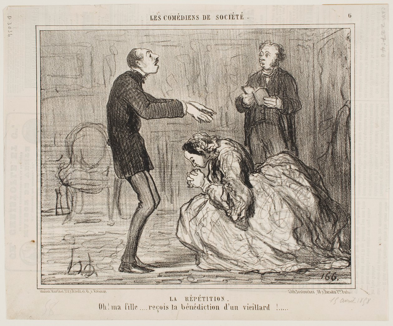 Repetition av Honoré Daumier
