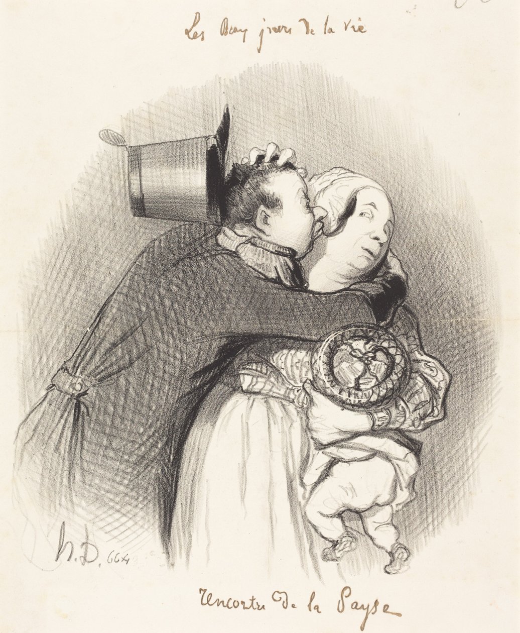 Möte med bondkvinnan av Honoré Daumier