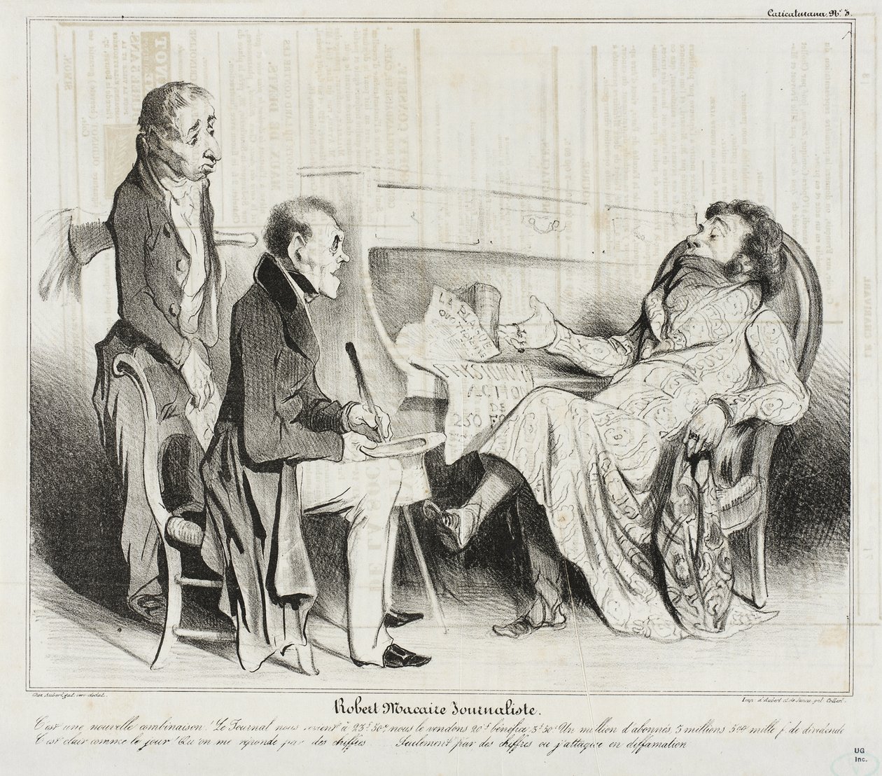 Robert Macaire, journalist av Honoré Daumier