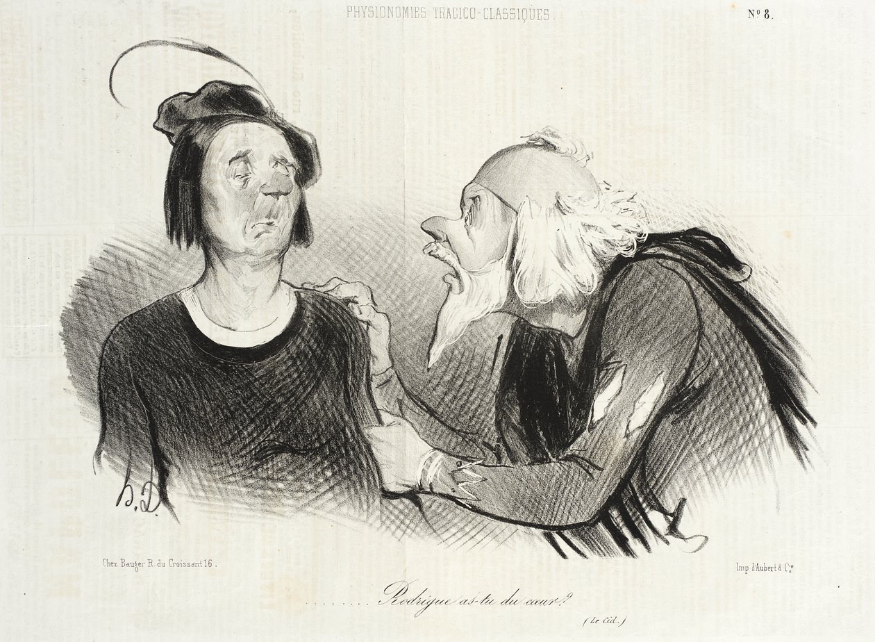 Rodrigue, har du mod? (Le Cid) av Honoré Daumier