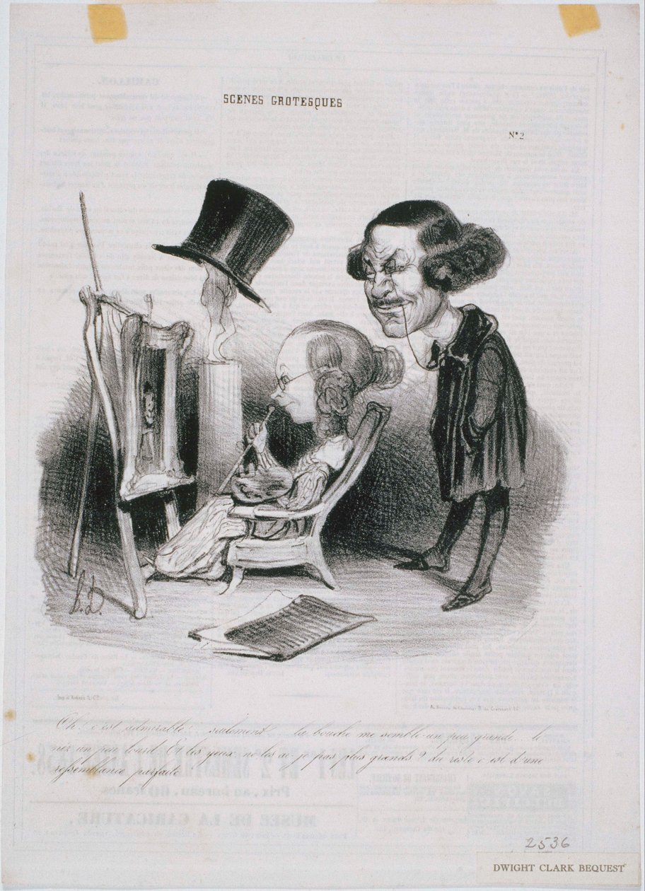 Groteska scener: Åh! Det är beundransvärt... av Honoré Daumier