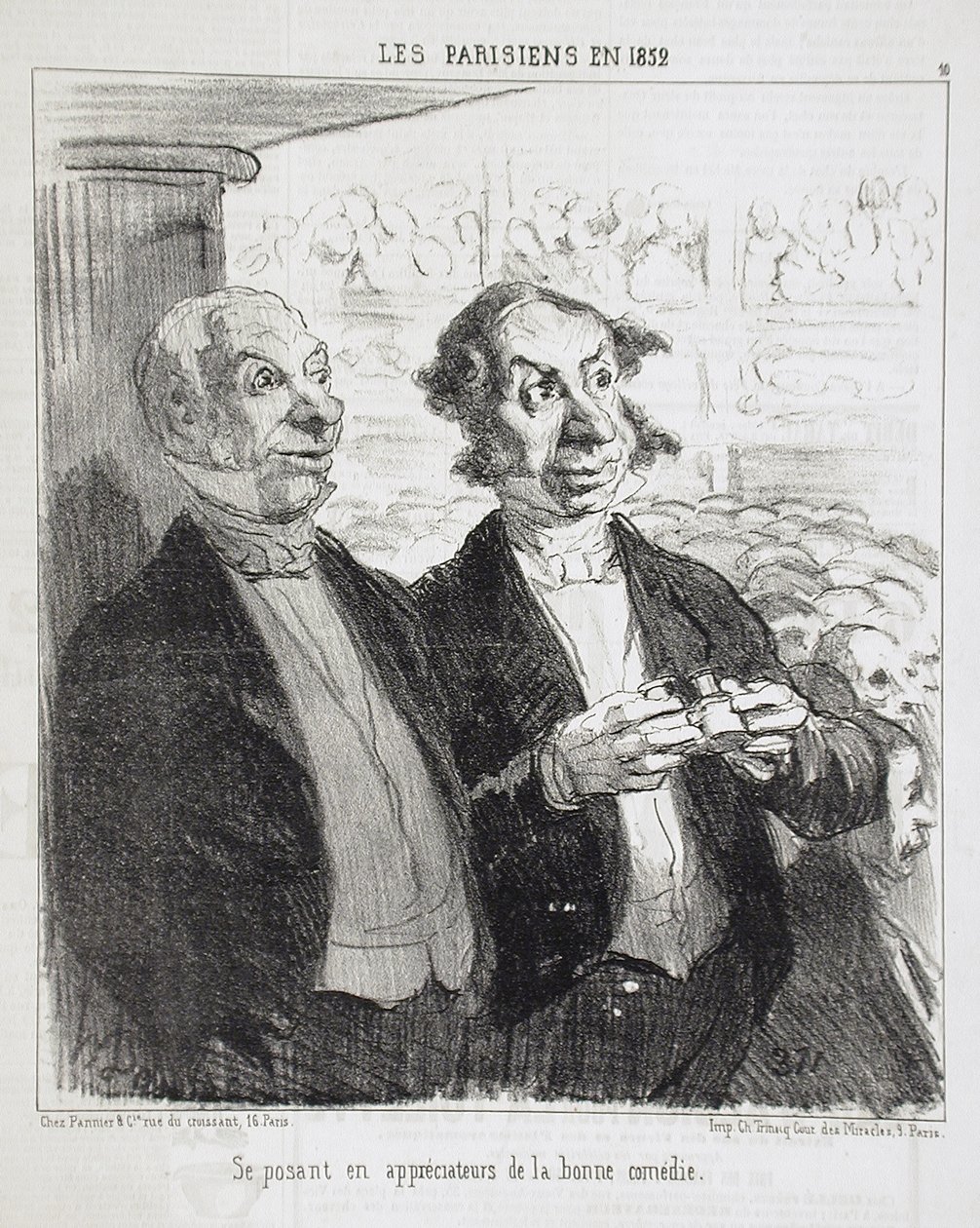 Poserande som kännare... av Honoré Daumier