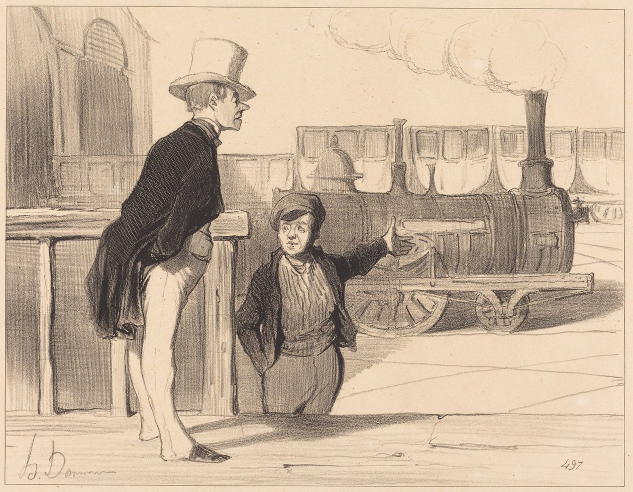 Om min maskin är bra? Det kan du ge dig på... av Honoré Daumier