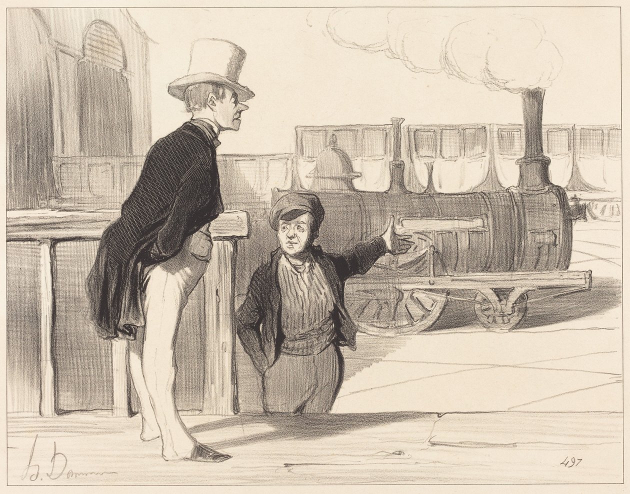 Om min maskin är bra? Det tror jag nog... av Honoré Daumier