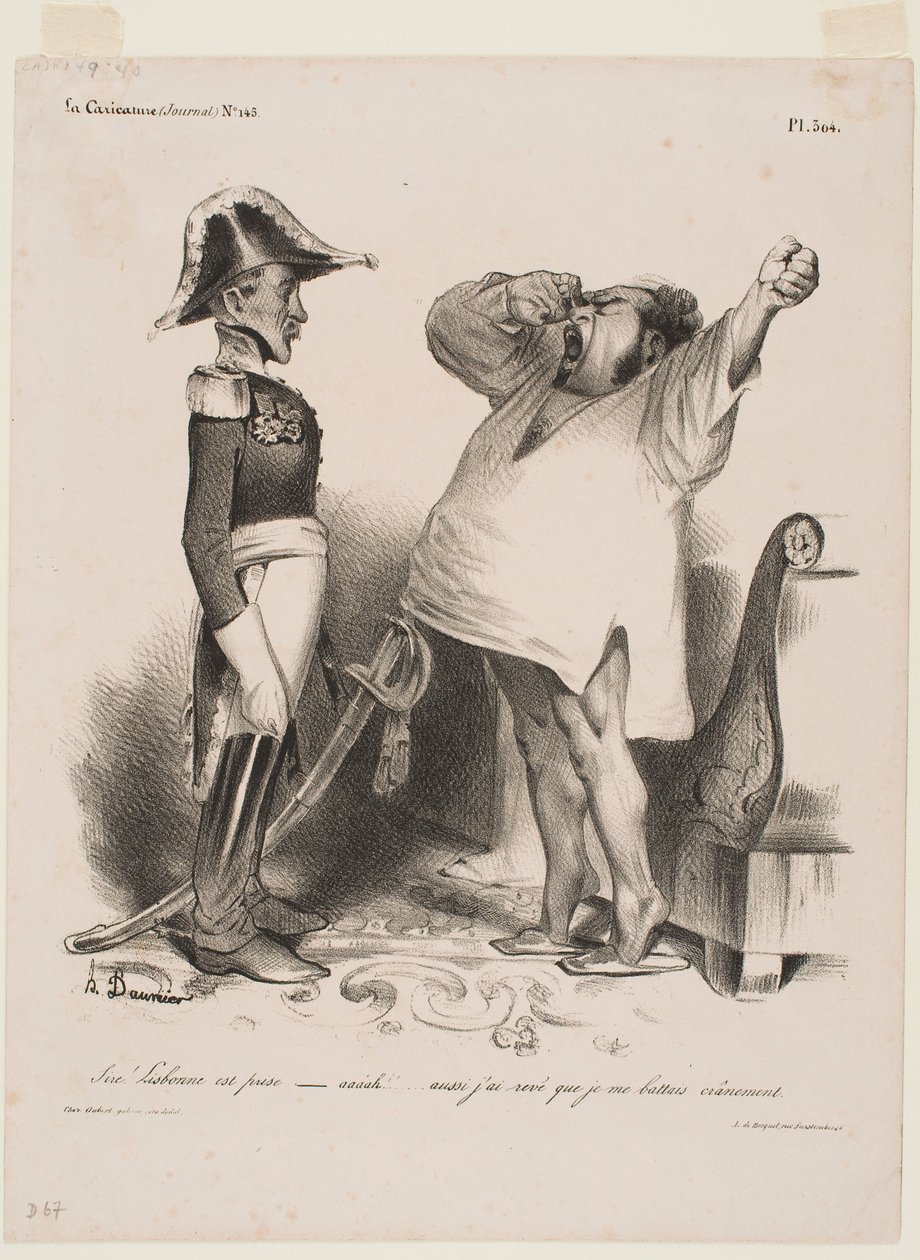Herre! Lissabon har erövrats av Honoré Daumier