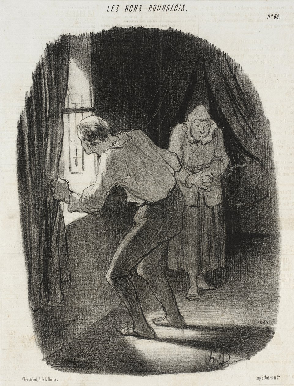 Sex grader under noll... Ack! Nu förvånar jag mig inte längre... av Honoré Daumier