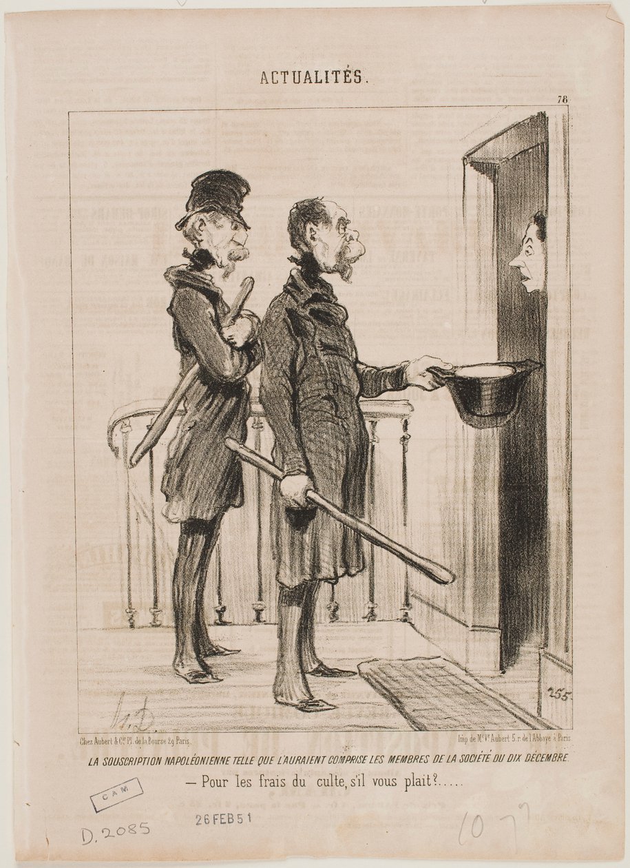 Den napoleonska prenumerationen av Honoré Daumier