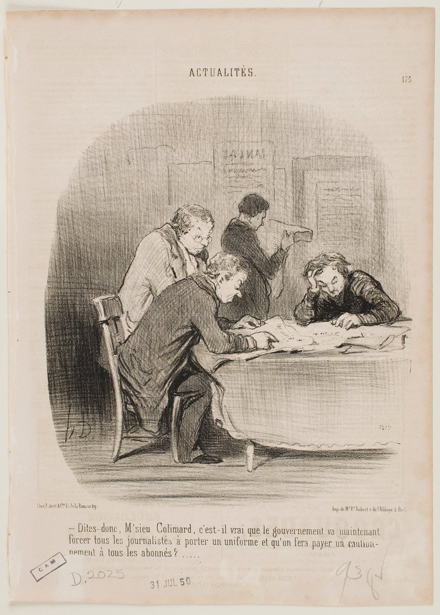 Säg mig, herr Colimard... av Honoré Daumier