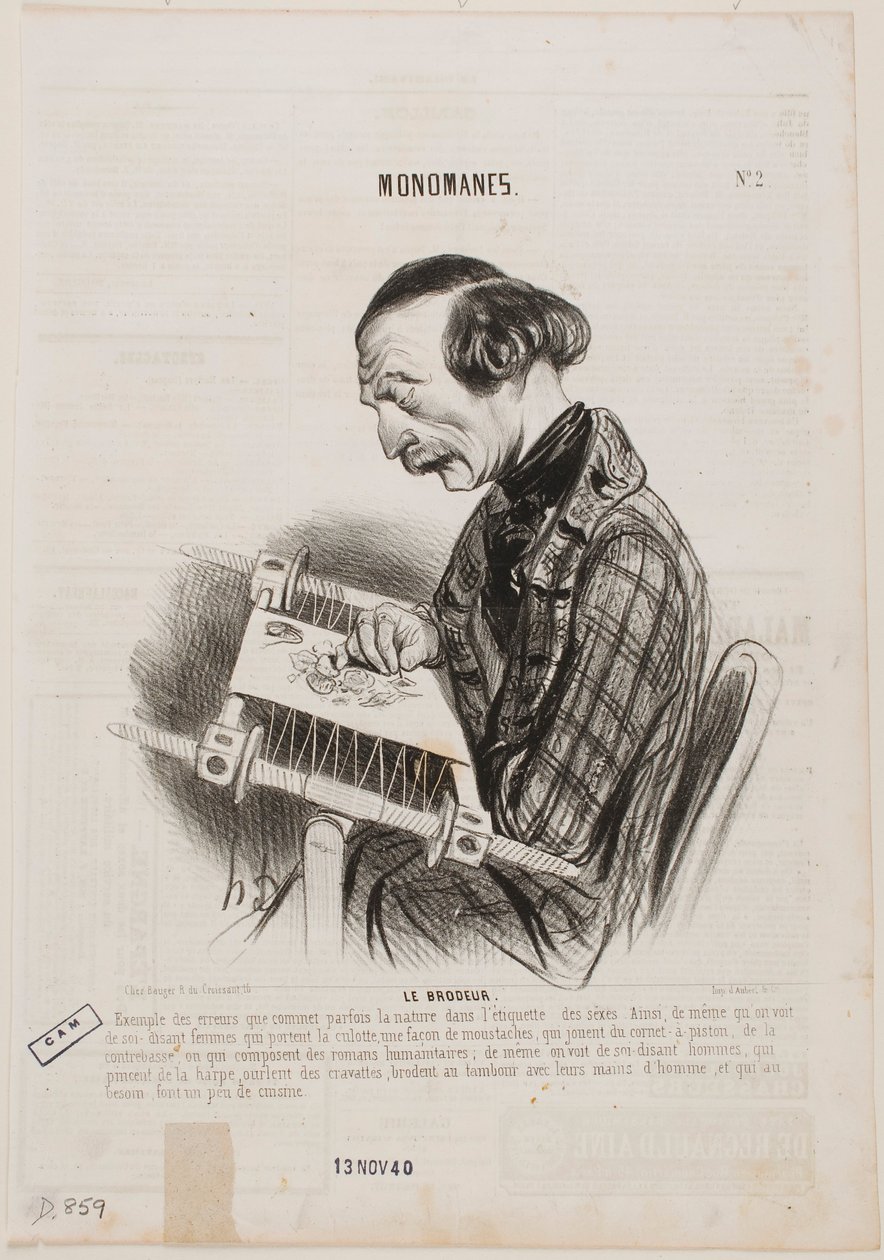 Brodererskan av Honoré Daumier