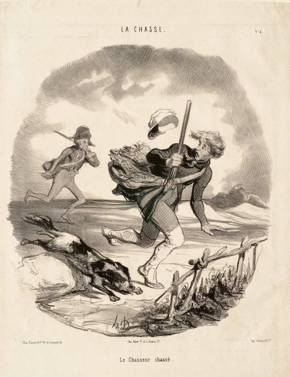 Den jagade jägaren av Honoré Daumier