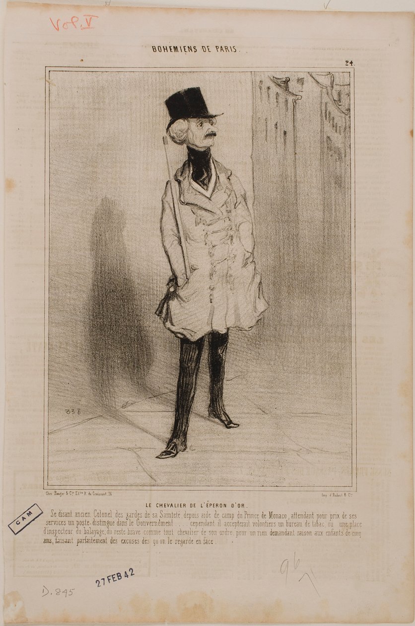 Riddaren med den gyllene sporren av Honoré Daumier