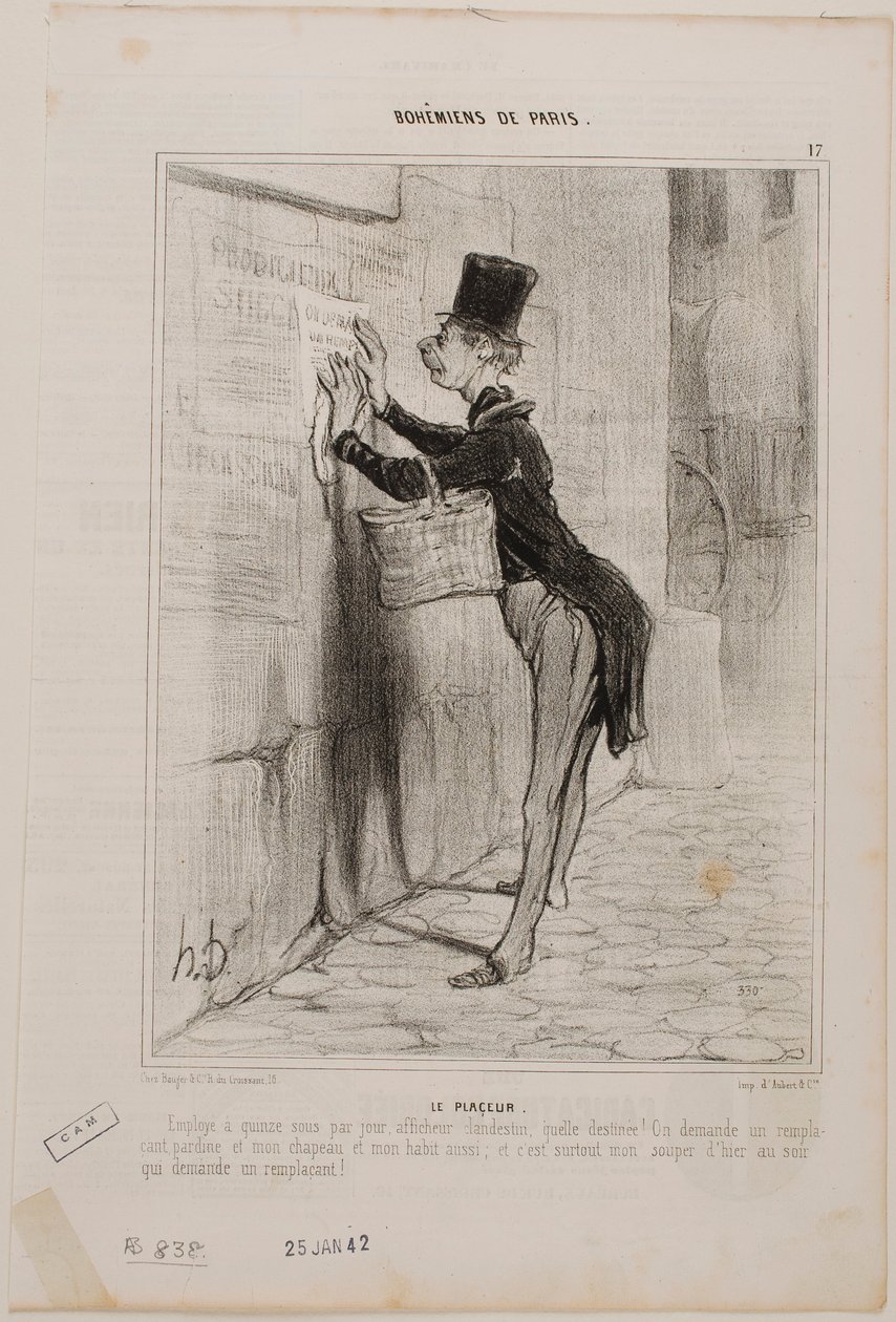 Plakatmannen av Honoré Daumier