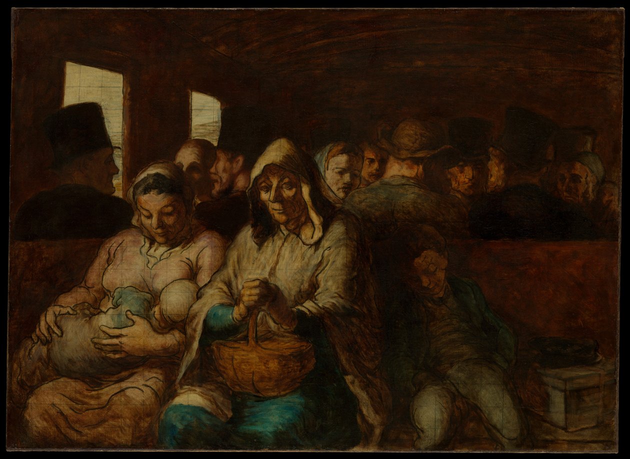 Tredjeklassvagnen av Honoré Daumier