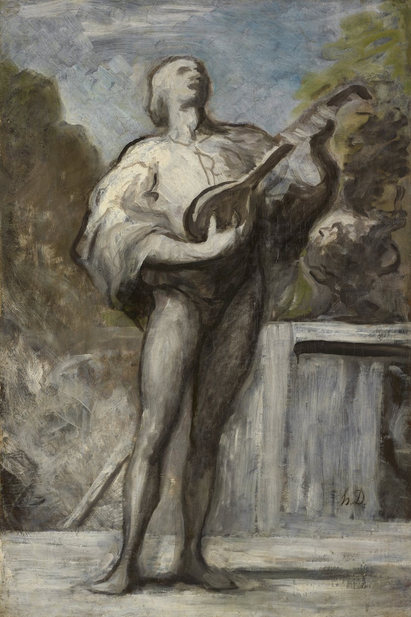 Trubaduren av Honoré Daumier