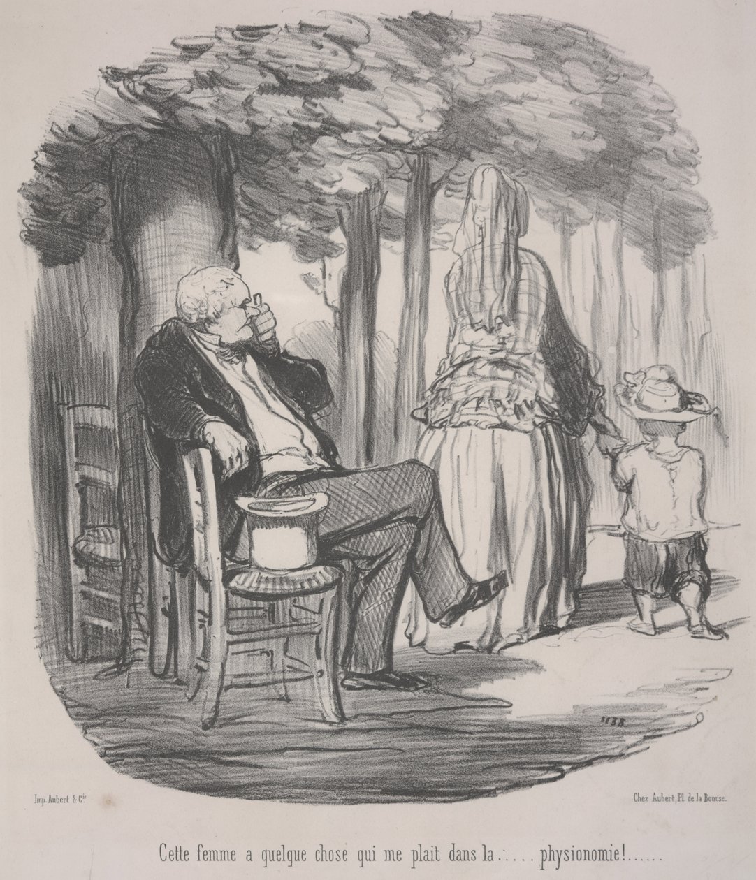 Den här kvinnan har något som jag gillar... I hennes allmänna utseende! av Honoré Daumier