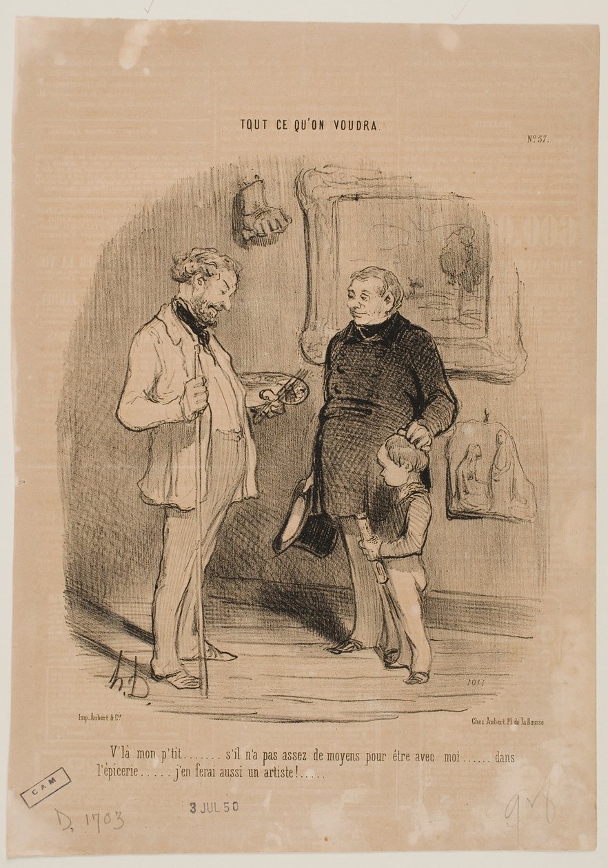 Det här är min yngste... av Honoré Daumier
