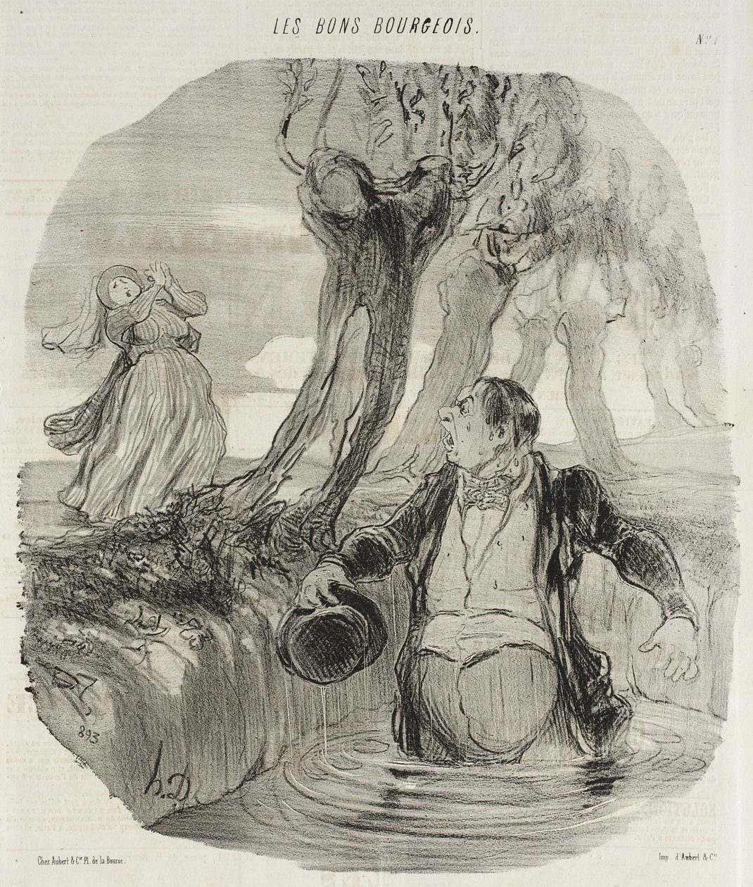 Titta, Dorothée... hit har det fört mig... av Honoré Daumier