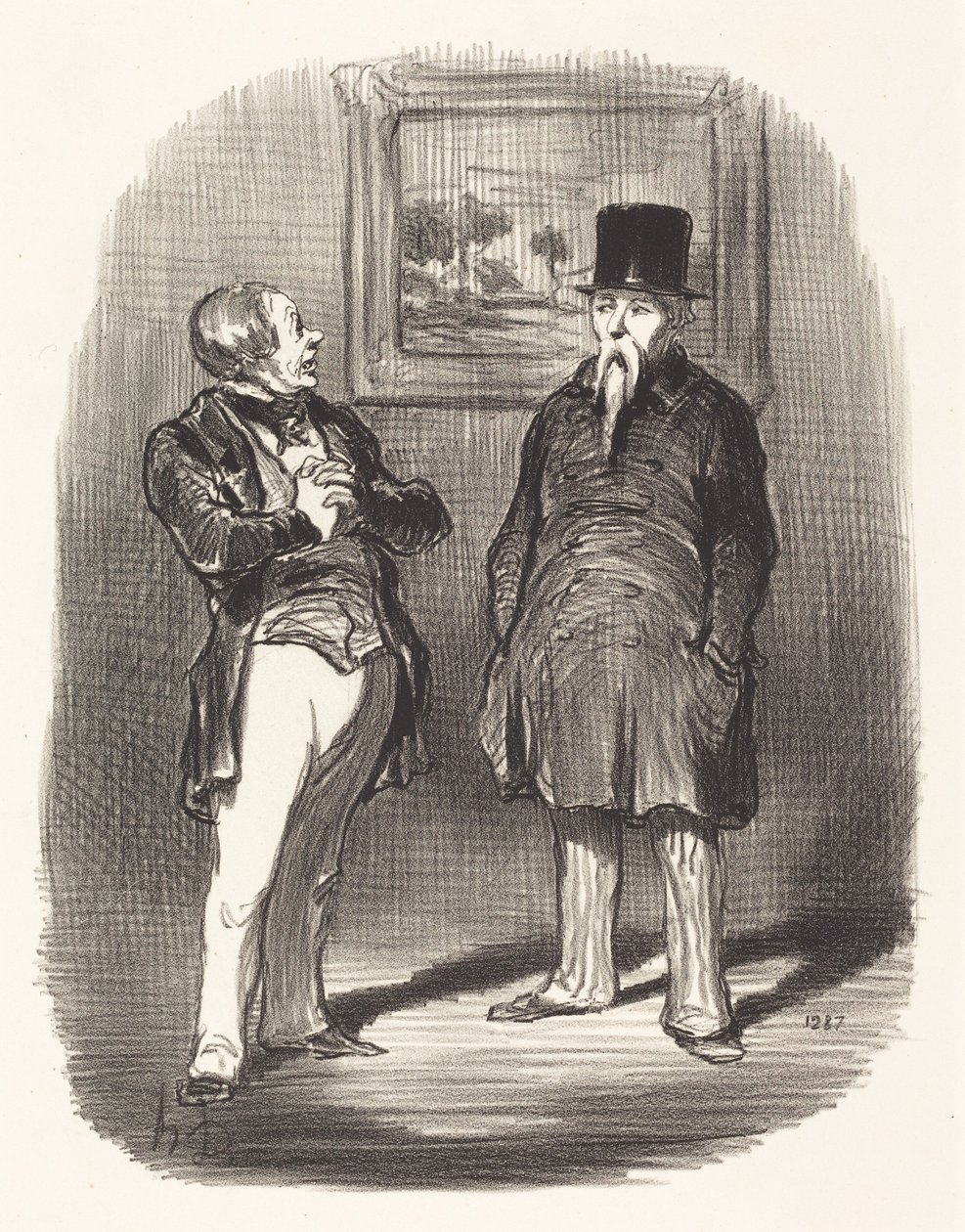 Nå... jag kände inte igen dig... av Honoré Daumier