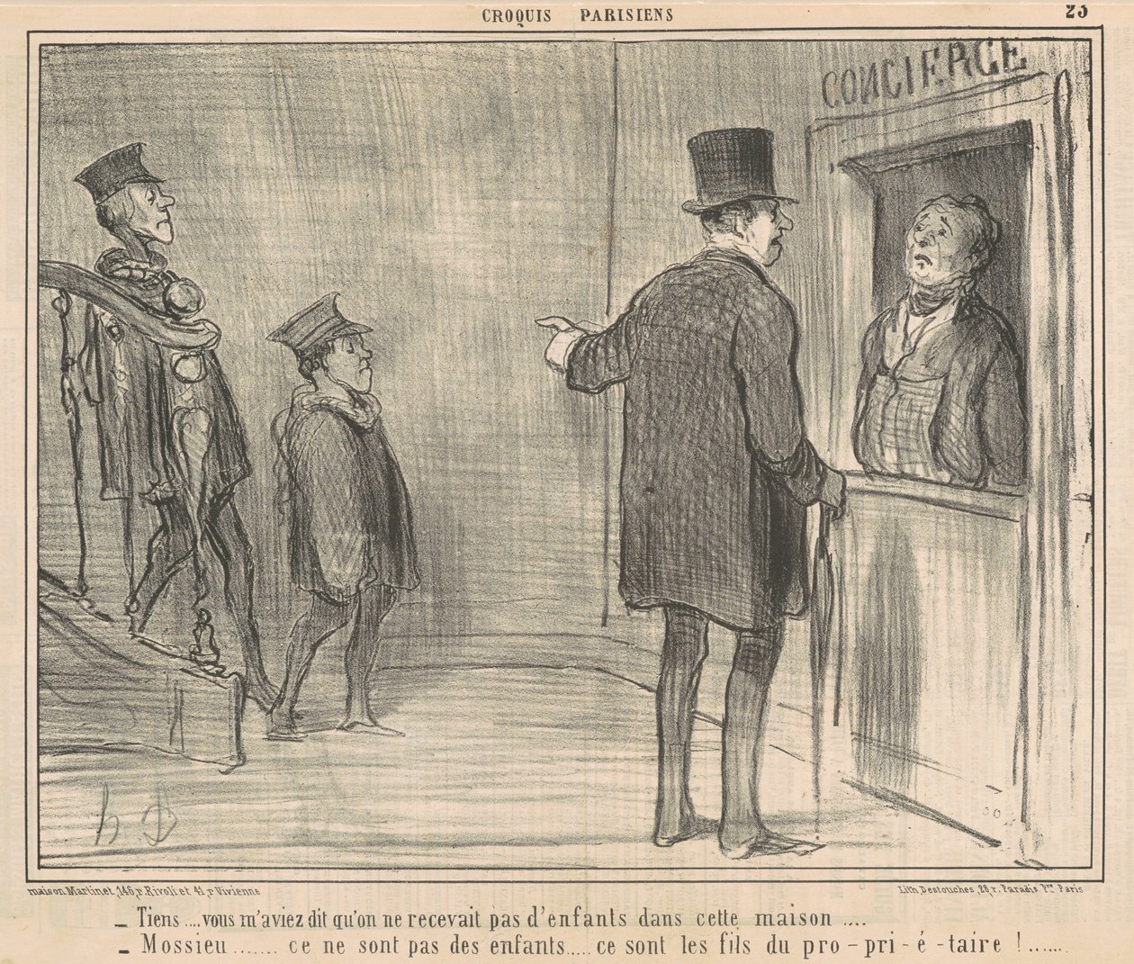 Här...du sa till mig... av Honoré Daumier