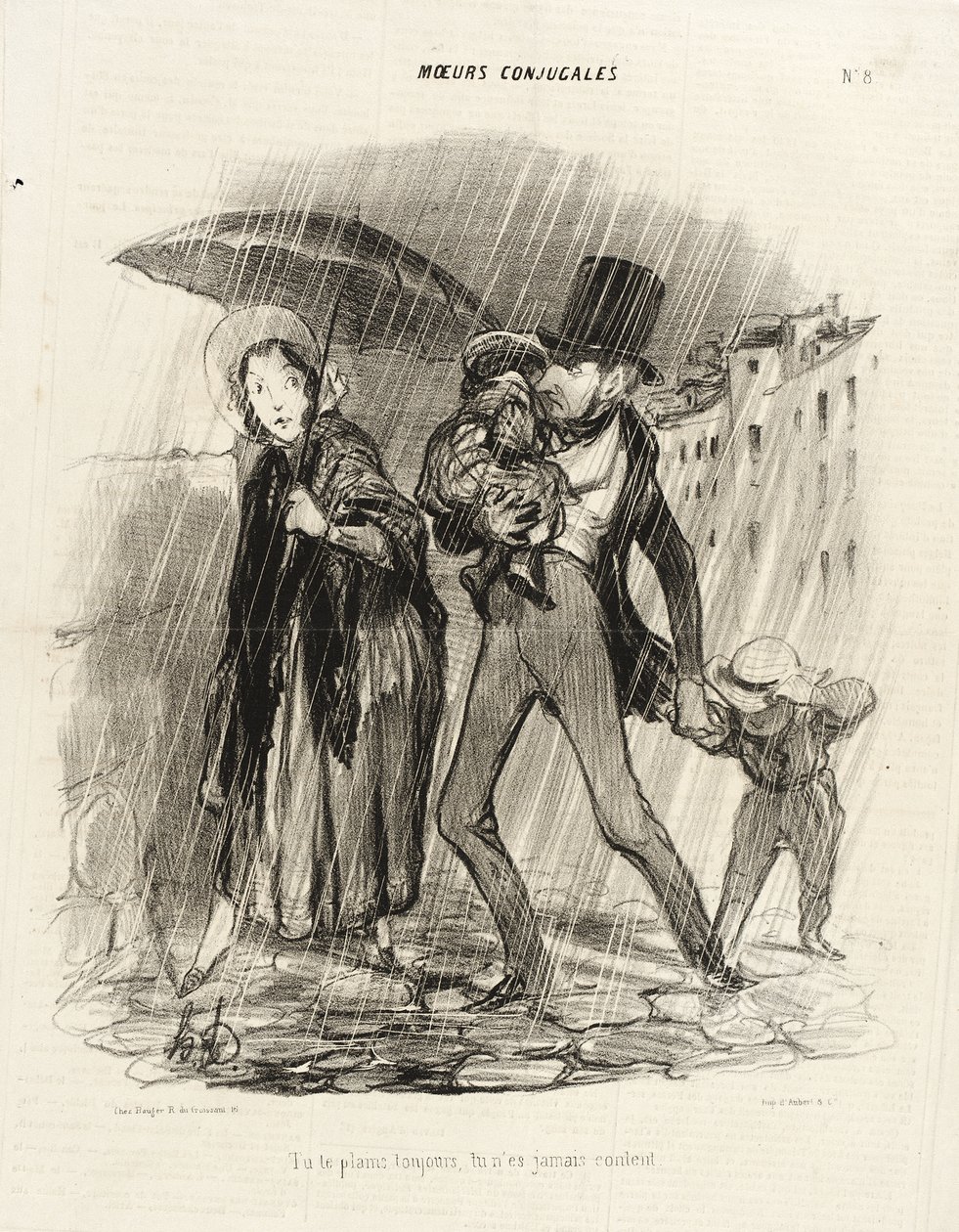 Du klagar alltid, du är aldrig nöjd av Honoré Daumier