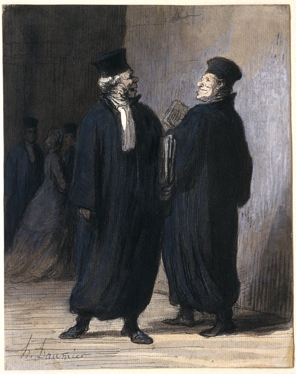 Två kollegor av Honoré Daumier