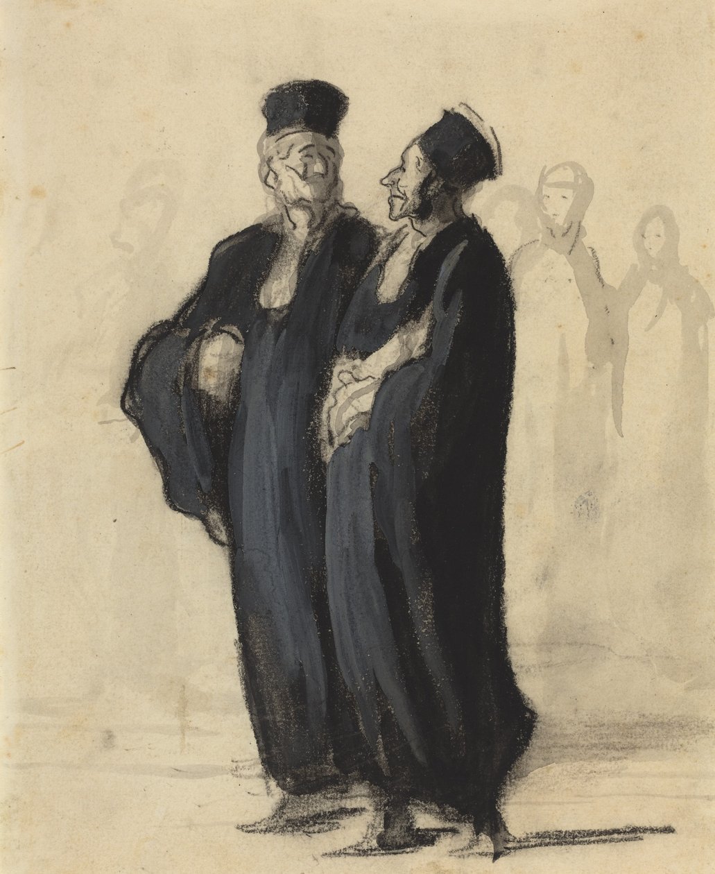 Två advokater av Honoré Daumier