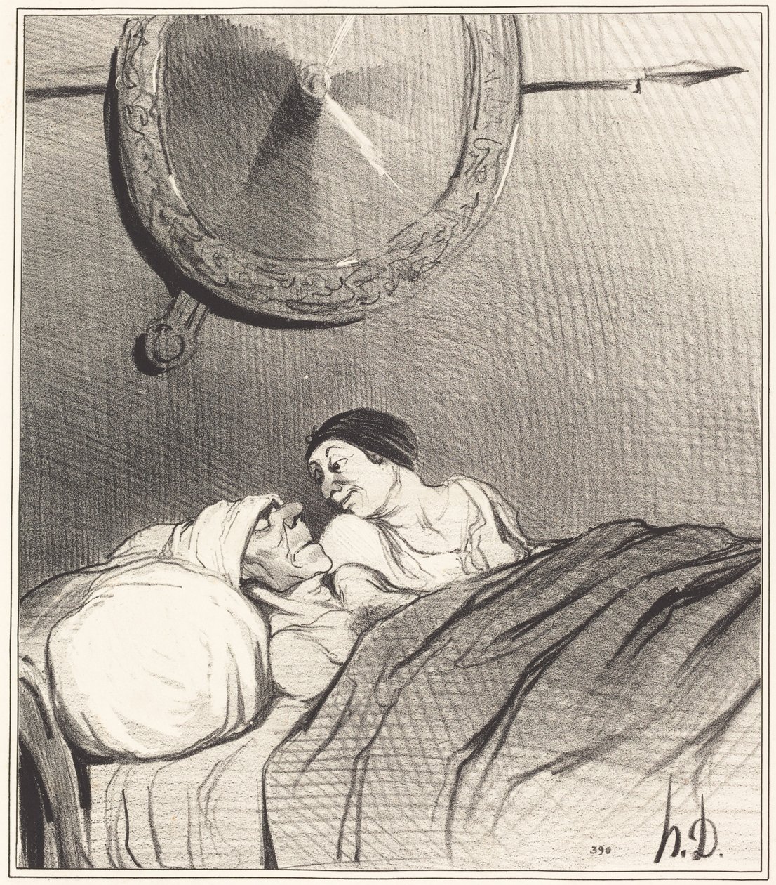 Odysseus och Penelope av Honoré Daumier