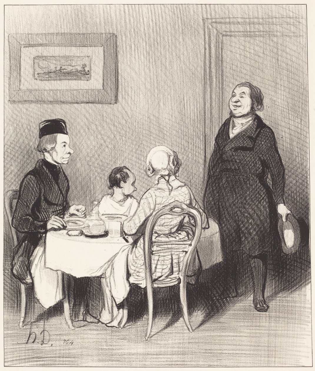 En vän är en krokodil... av Honoré Daumier