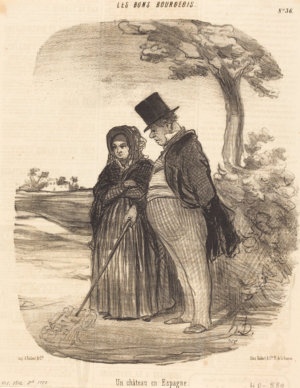 Ett luftslott i Spanien av Honoré Daumier