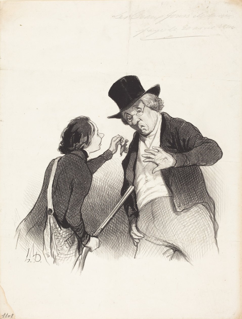 En början på jakten av Honoré Daumier