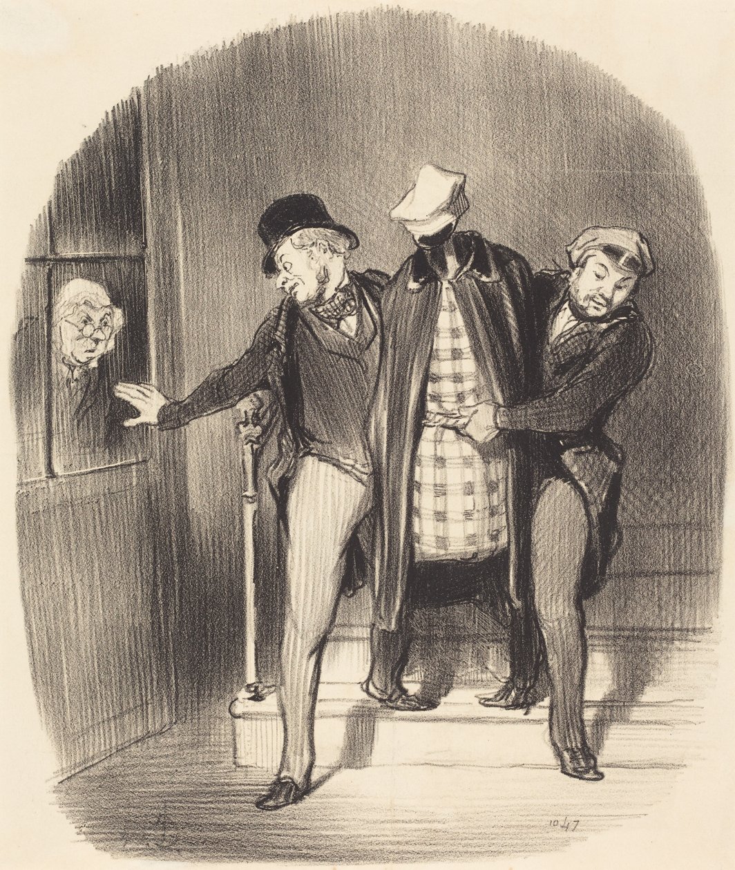 En smygflytt av Honoré Daumier
