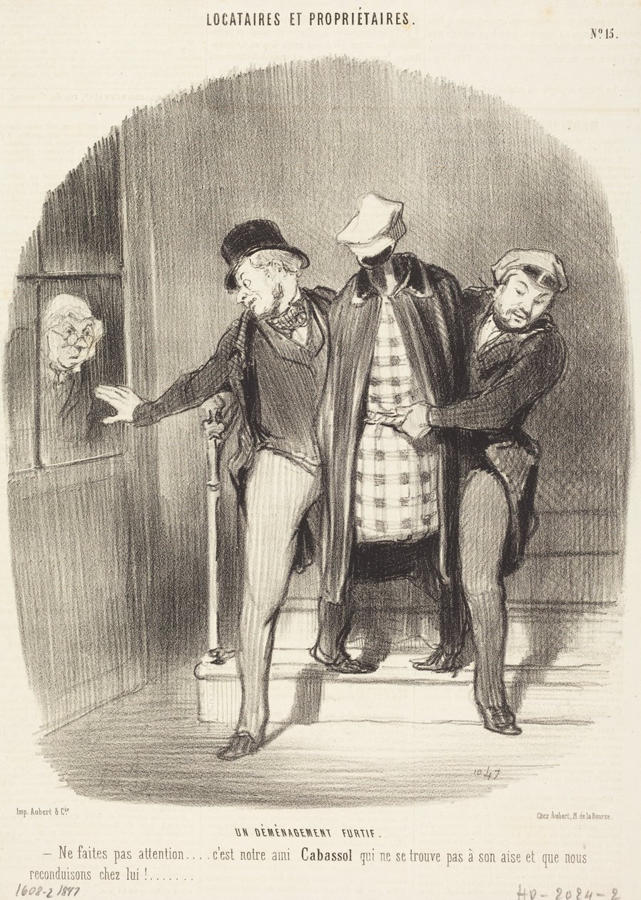En hemlig flytt av Honoré Daumier