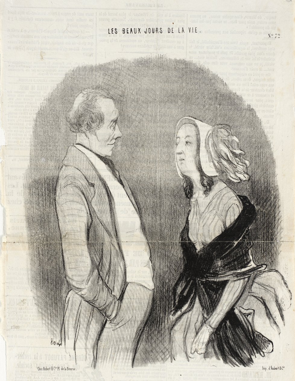 En konstnärs förlovning av Honoré Daumier