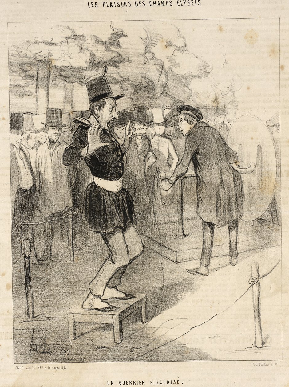 En elektrifierad krigare av Honoré Daumier