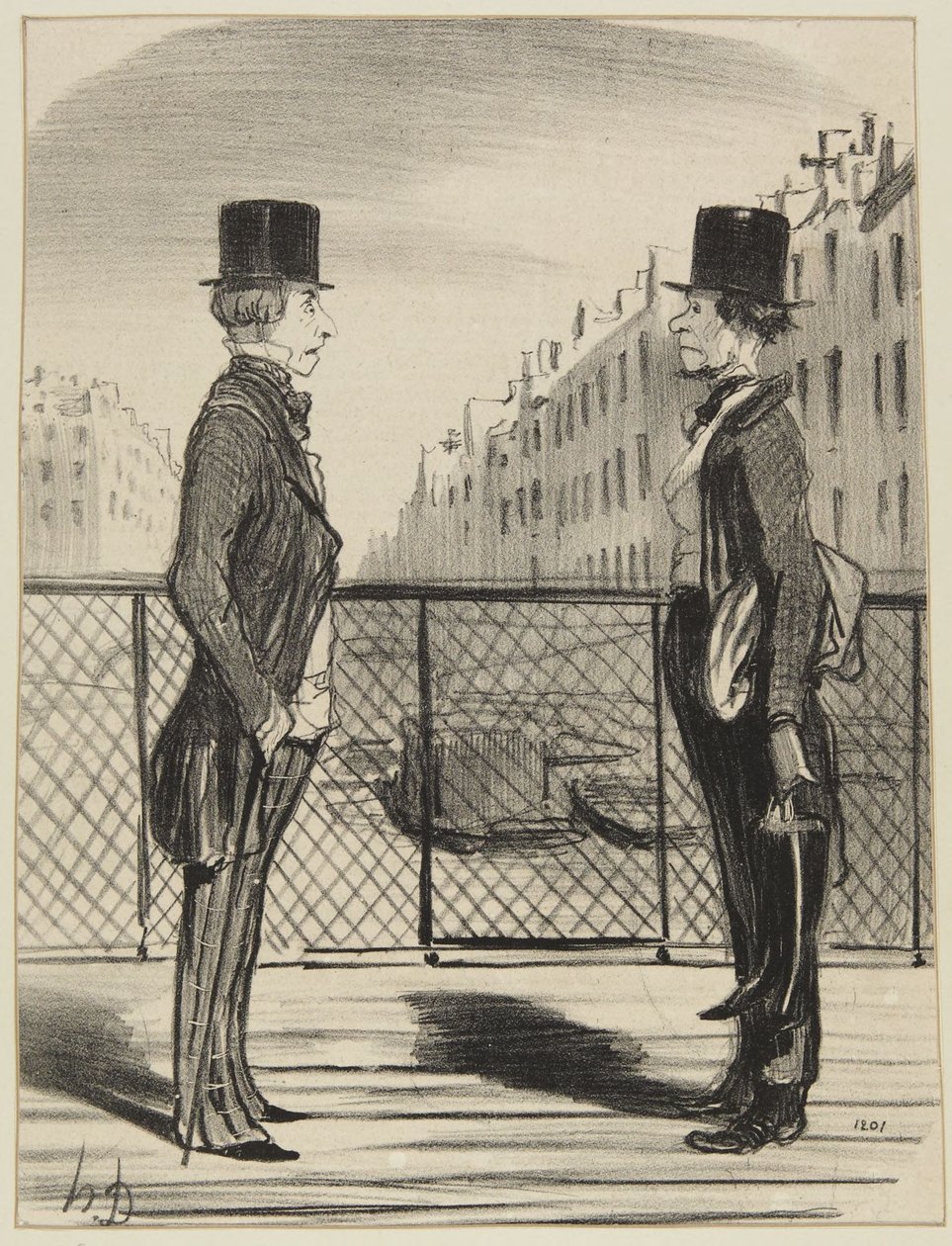 ”En man i sina små skor” av Honoré Daumier