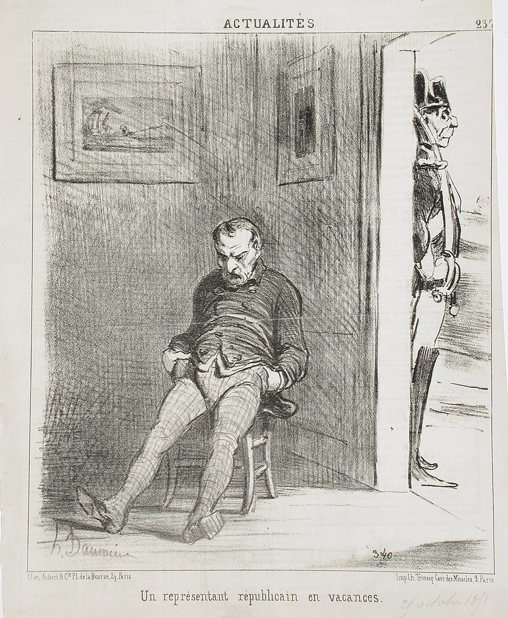 En republikansk representant på semester av Honoré Daumier