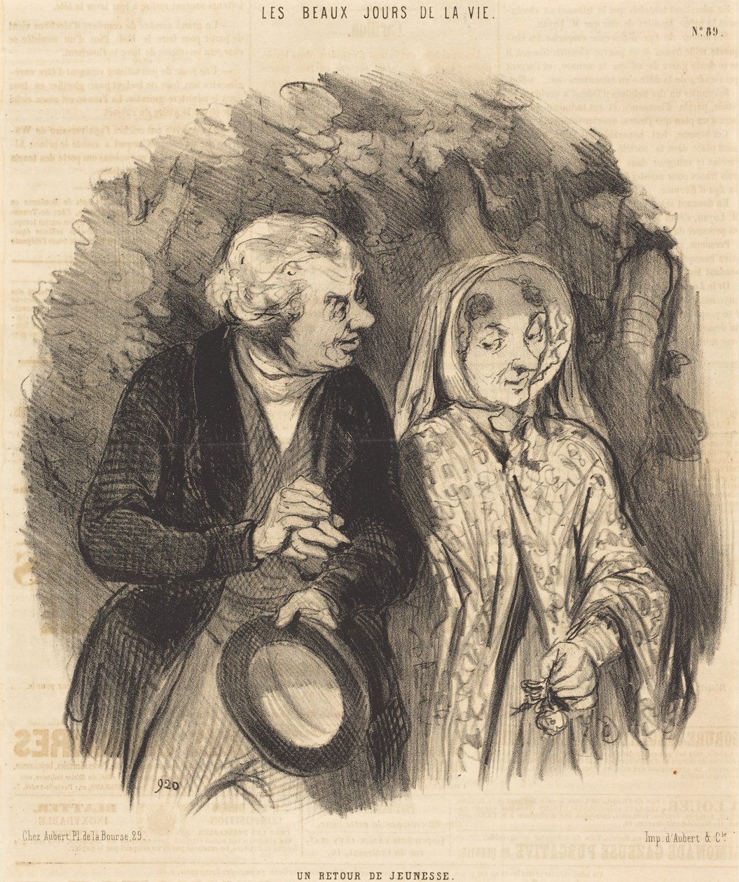 En återkomst av ungdom av Honoré Daumier