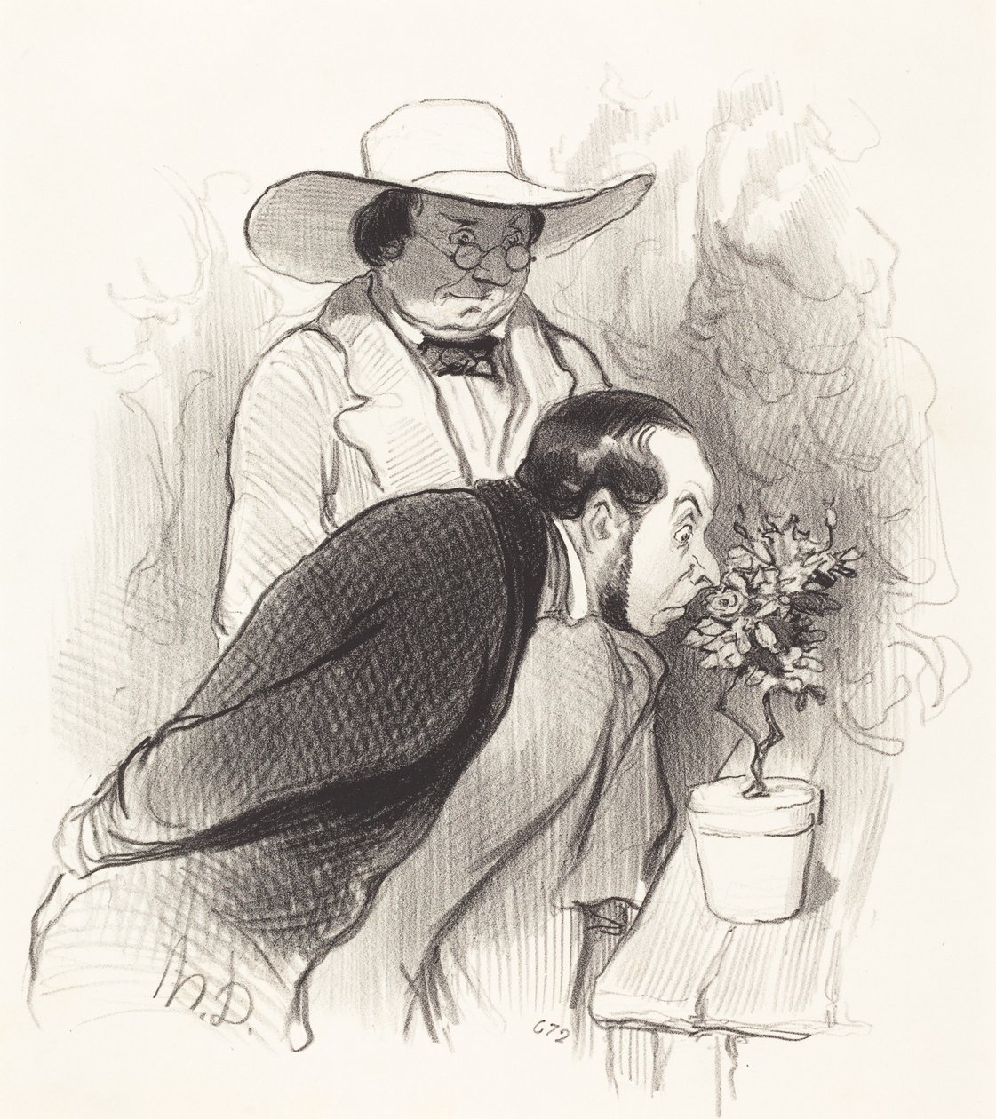 En botanists triumf av Honoré Daumier