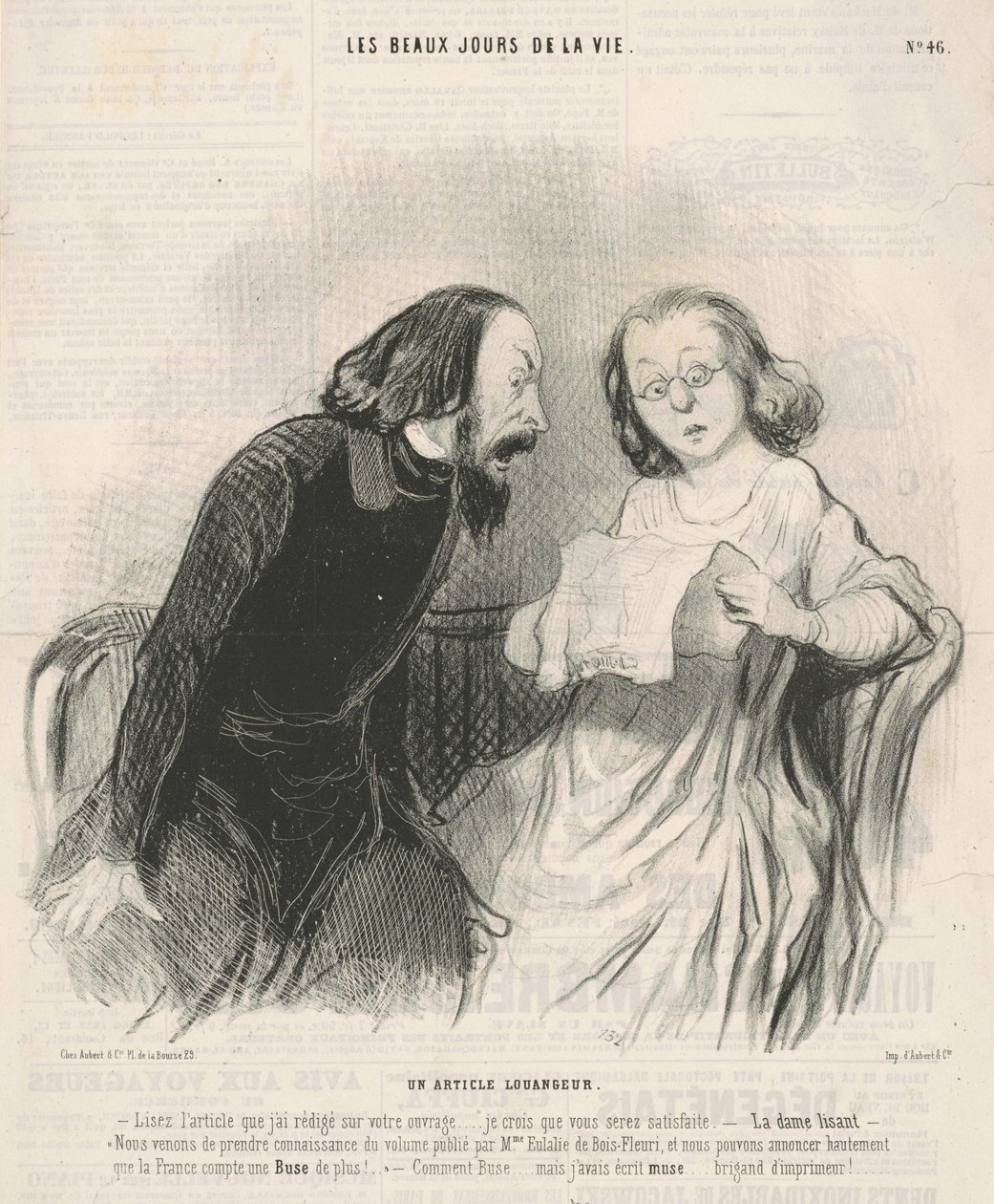 En lovordande artikel av Honoré Daumier