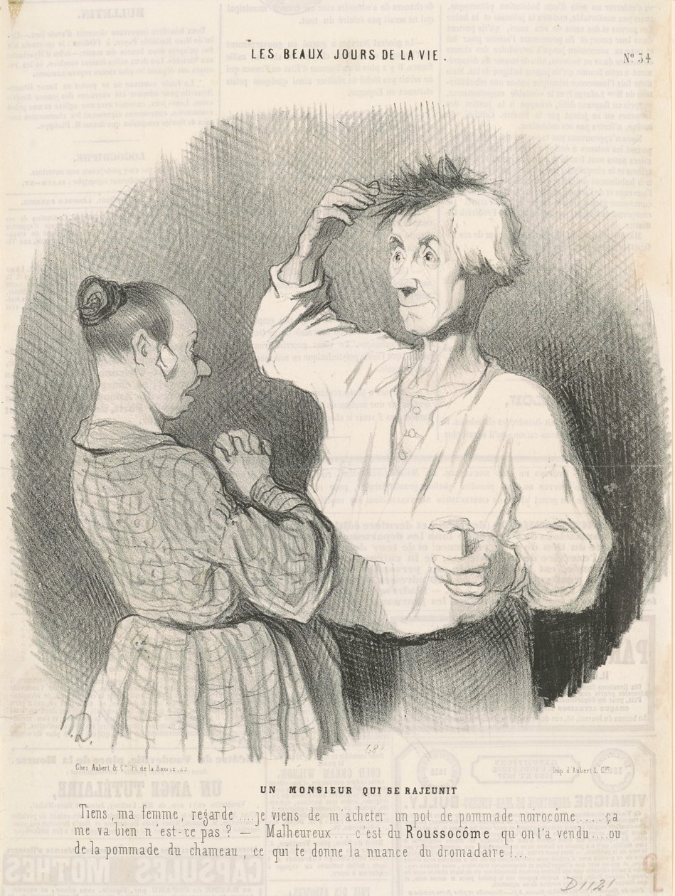 En herre som föryngrar sig av Honoré Daumier