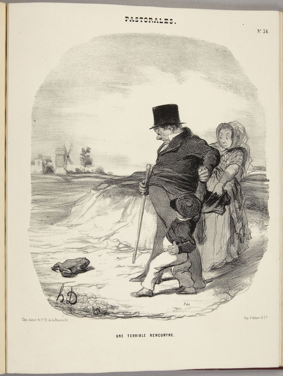 Ett fruktansvärt möte av Honoré Daumier