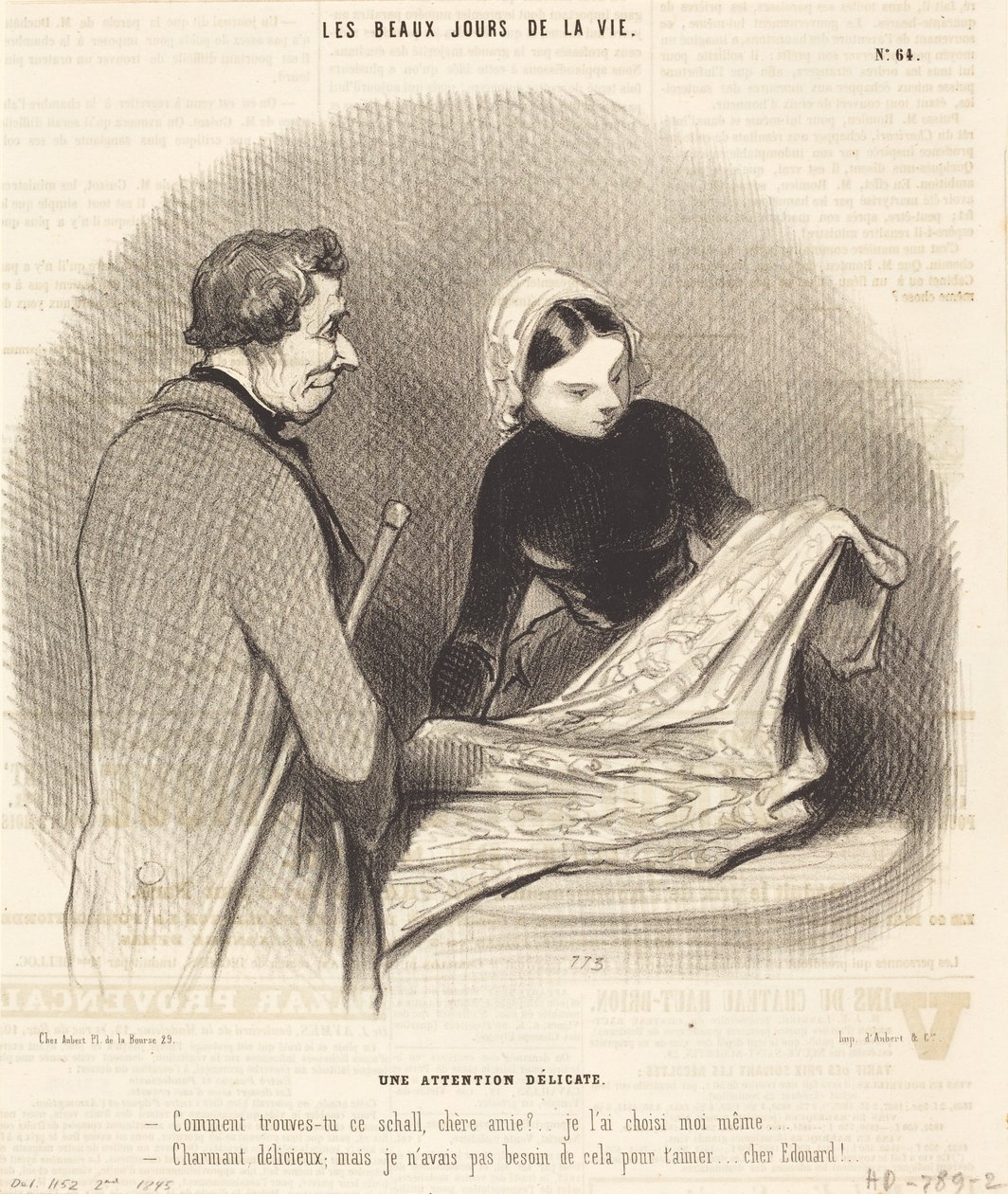 En fin uppmärksamhet av Honoré Daumier