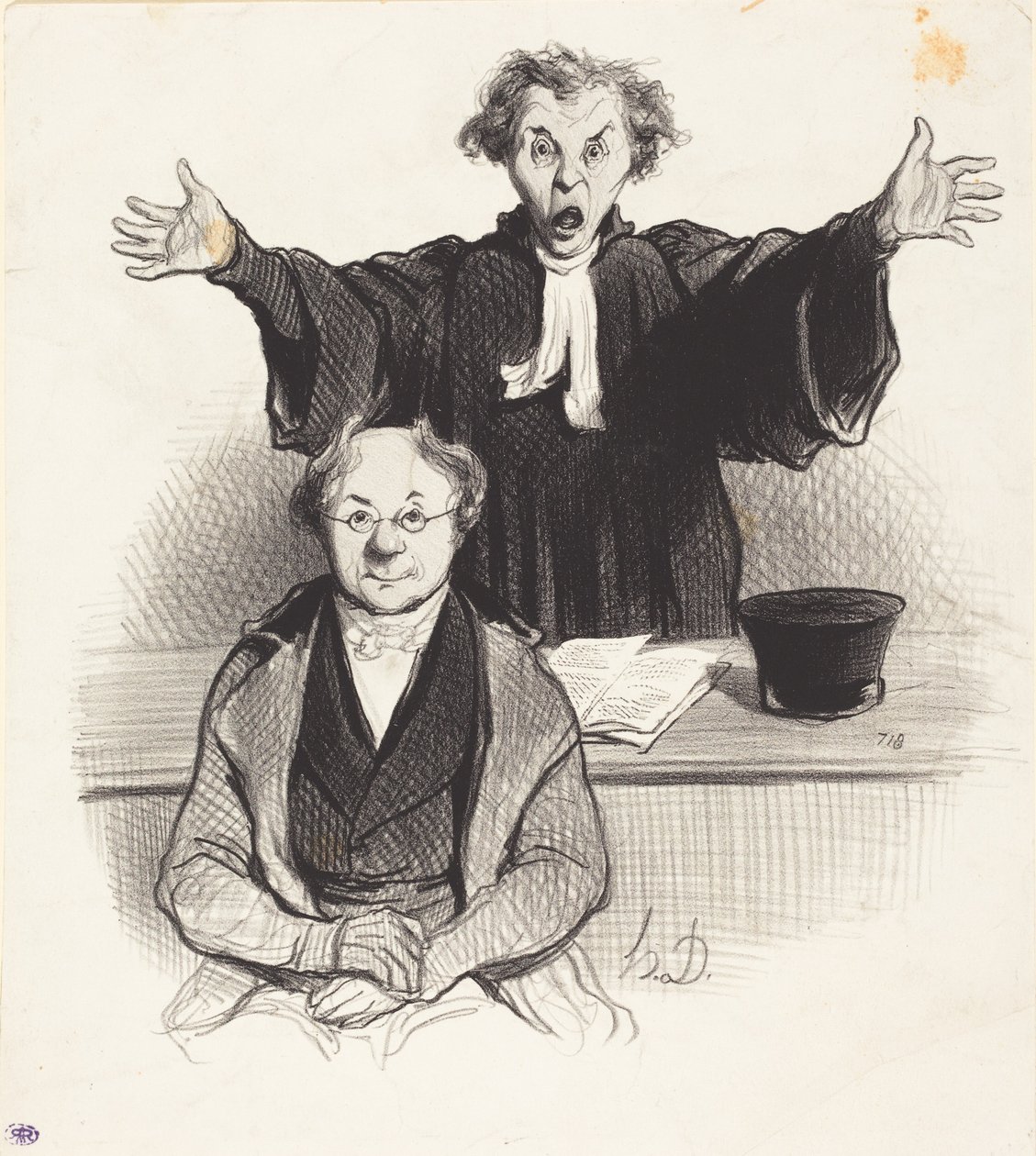 En begäran om separation av Honoré Daumier