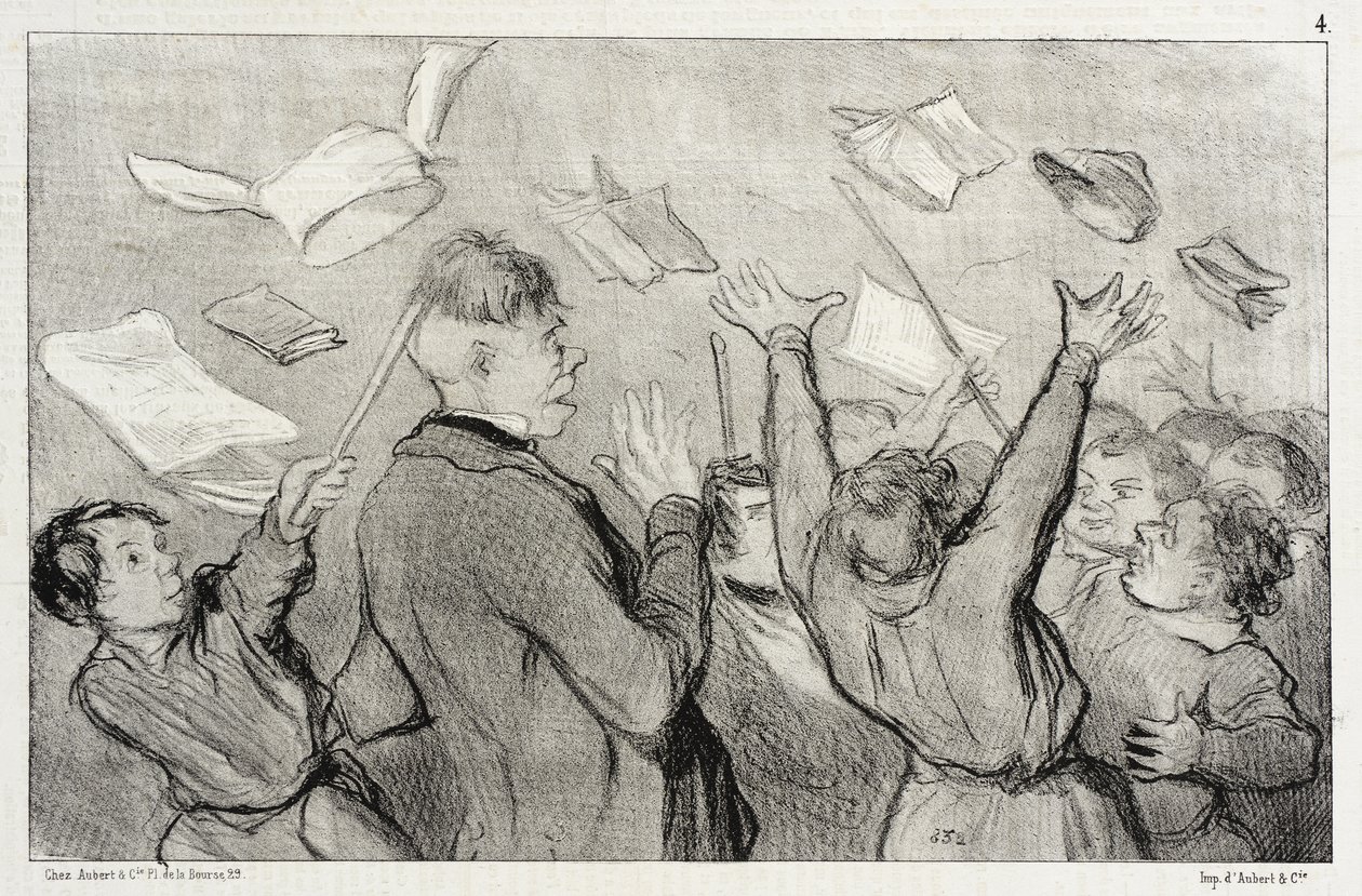 Ett upplopp av Honoré Daumier