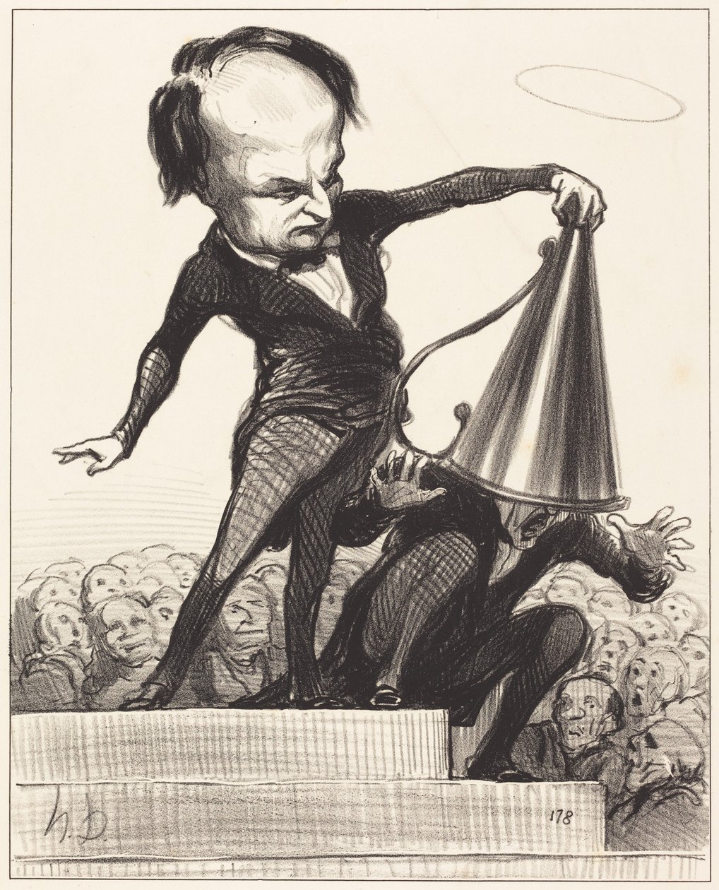 En ära släcker en annan av Honoré Daumier
