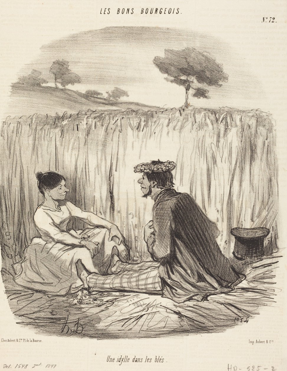 En idyll i vetet av Honoré Daumier