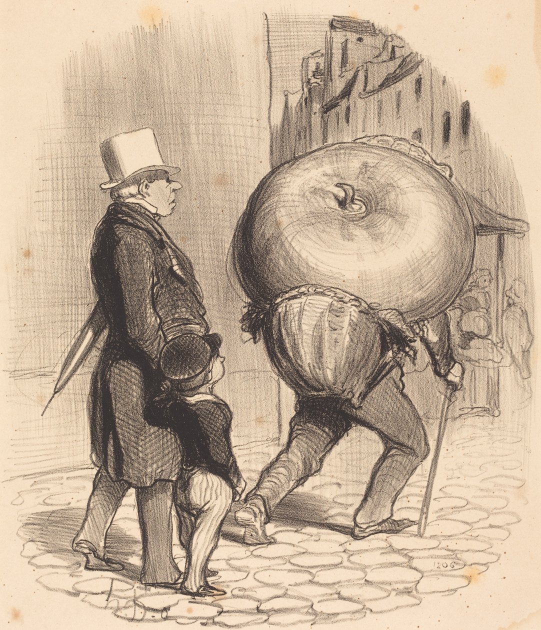 En lektion i botanik av Honoré Daumier