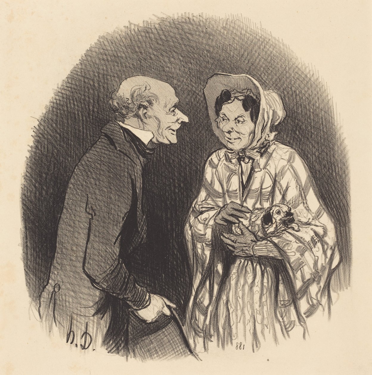 En ny bekantskap av Honoré Daumier