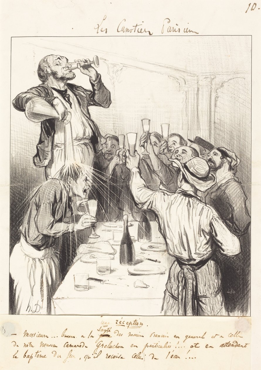 En mottagning av Honoré Daumier