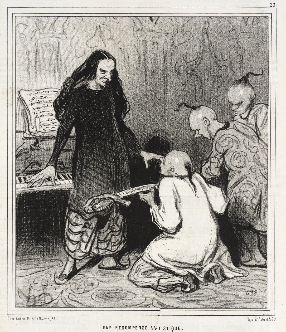 En konstnärlig belöning av Honoré Daumier